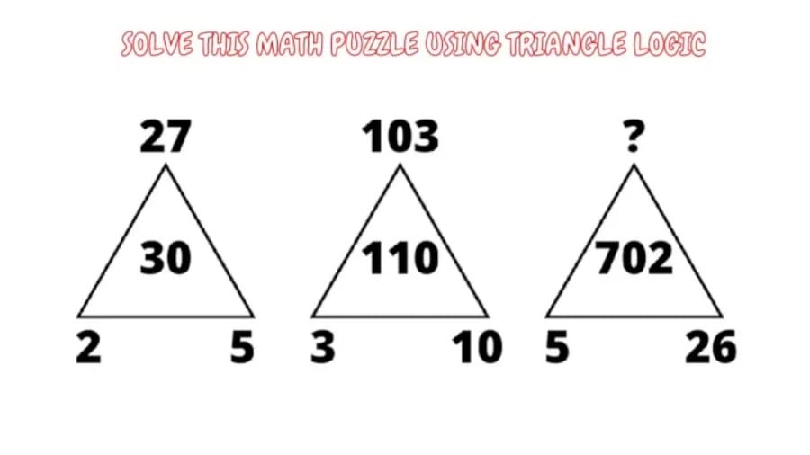 Brain Teaser - Solve This Math Puzzle Using Triangle Logic