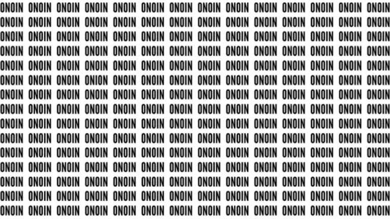 Brain Teaser: If You Have Hawk Eyes Find The Word Onion In 22 Secs