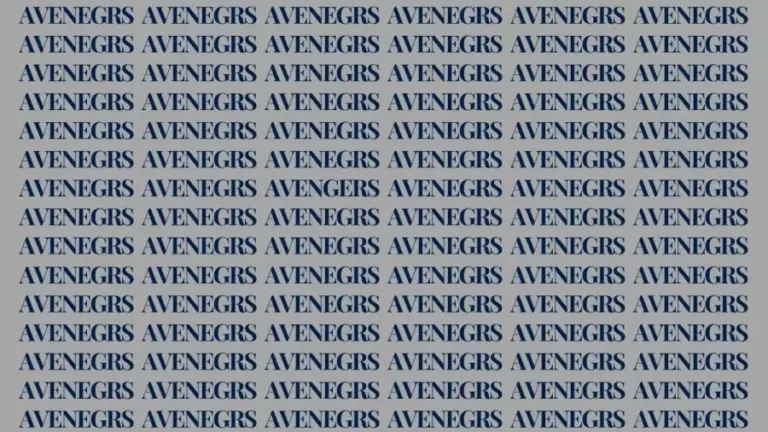 Brain Teaser: If You Have Hawk Eyes Find The Word Avengers In 15 Secs