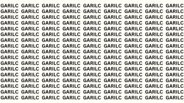 Optical Illusion: If You Have Hawk Eyes Find The Word Garlic In 15 Secs