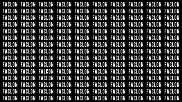 Brain Teaser: If You Have Eagle Eyes Find The Word Falcon In 15 Secs