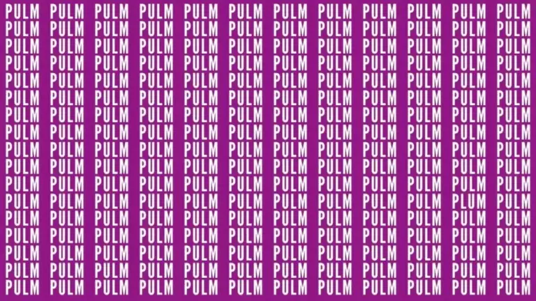 Brain Teaser: If You Have Sharp Eyes Find The Word Plum In 20 Secs