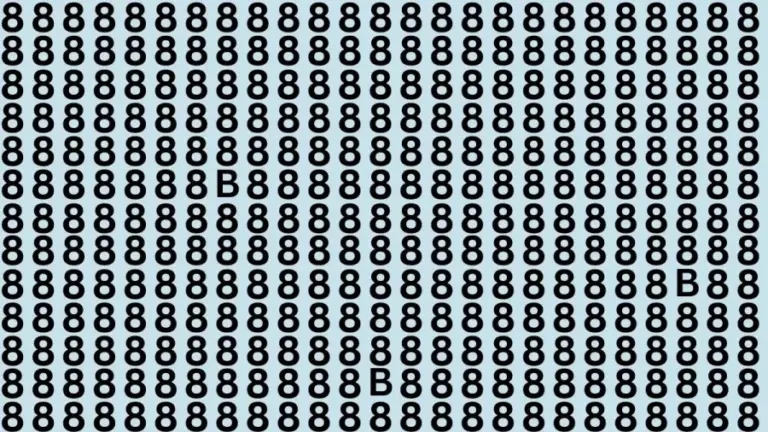 Brain Teaser: Can You Find B Among 8?