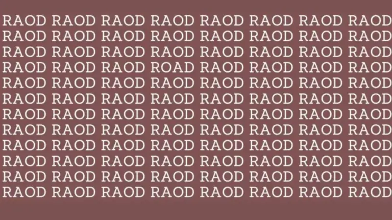 Brain Teaser: Find The Word Road In 20 Secs