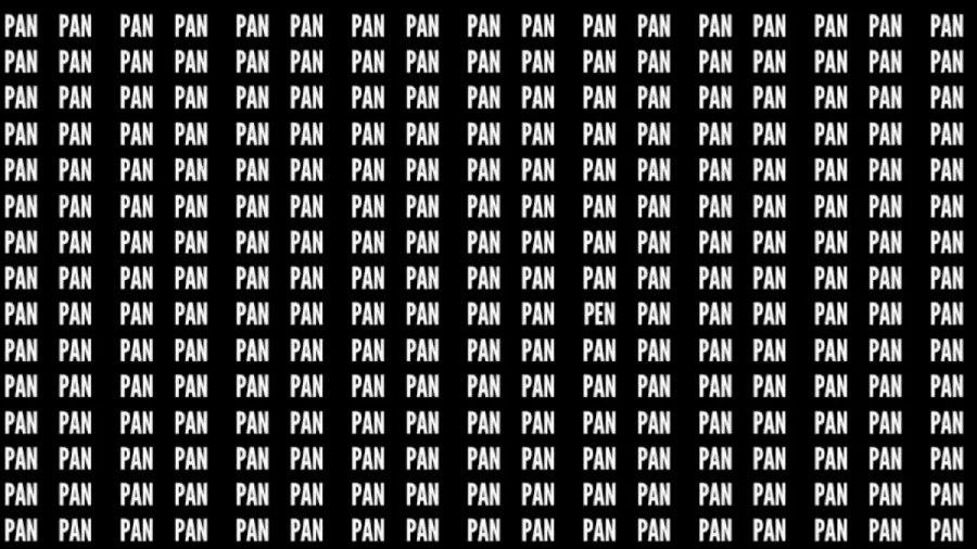 Brain Teaser: If You Have Eagle Eyes Find Pen Among Pan In 12 Secs