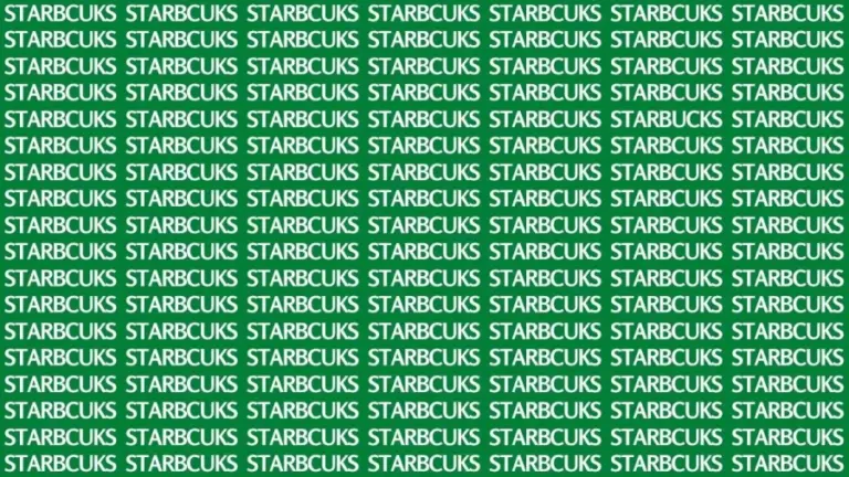 Brain Teaser: If You Have Eagle Eyes Find Starbucks In 16 Secs