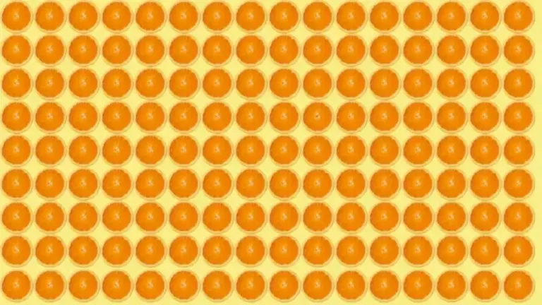 Brain Teaser Picture Puzzle: One Of These Oranges Has A Seed In It. Can You Spot The Odd Orange?