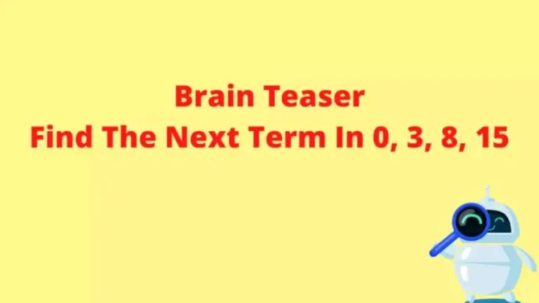 Brain Teaser: What Comes Next In The Series 0, 3, 8, 15, ?