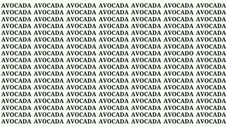 Optical Illusion Eye Test: If You Have Hawk Eyes Find Avocado Among Avocada in 22 Secs?