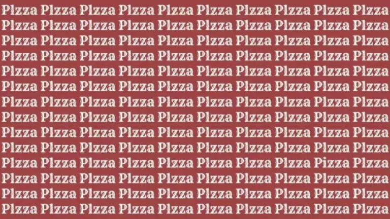 Optical Illusion: If You Have Eagle Eyes Locate Word Pizza In 22 Secs