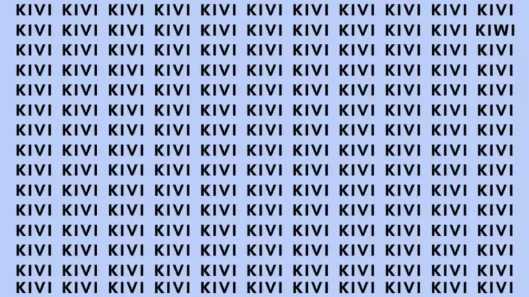 Brain Teaser: If You Have Hawk Eyes Find The Word Kiwi In 12 Secs