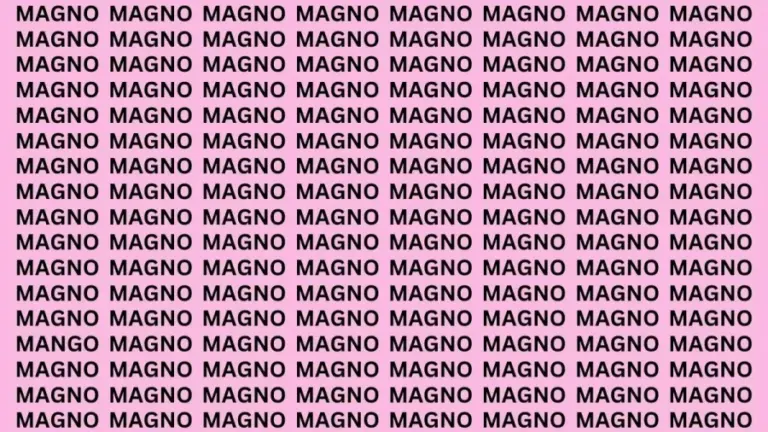 Brain Teaser: If You Have Eagle Eyes Find The Word Mango In 20 Secs