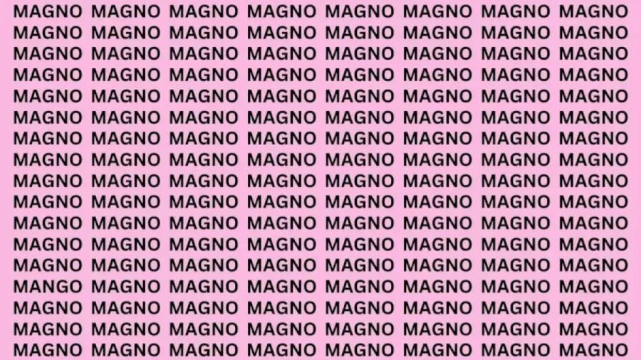 Optical Illusion: If You Have Eagle Eyes Find The Word Mango In 20 Secs