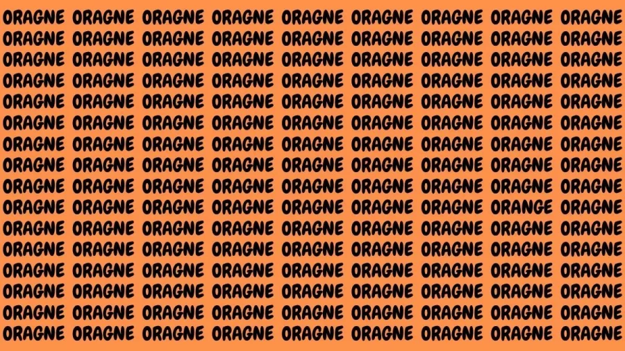 Brain Teaser: If You Have Eagle Eyes Find The Word Orange In 15 Secs