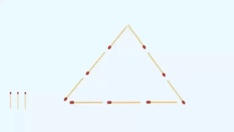 Brain Teaser - Add 3 Matchsticks And Divide The Triangle Equally Viral Matchstick Puzzle