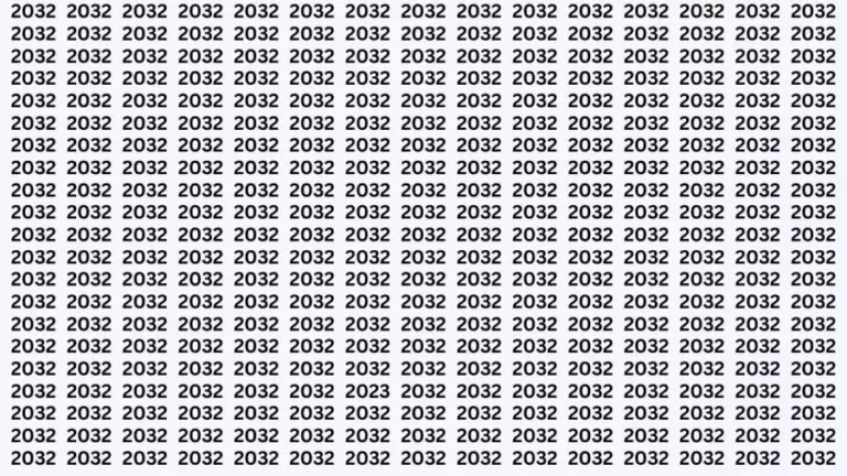 Brain Teaser: Can You Find The 2023 Among 2032 In 20 Secs?