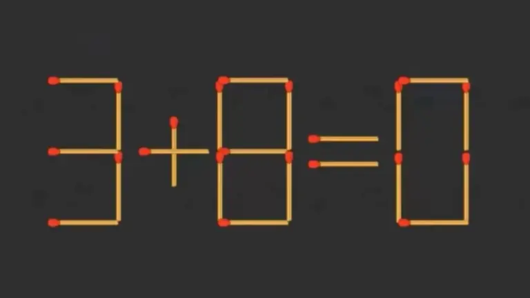 Brain Teaser: Can You Remove 2 Matchsticks To Fix The Equation? Matchstick Riddles