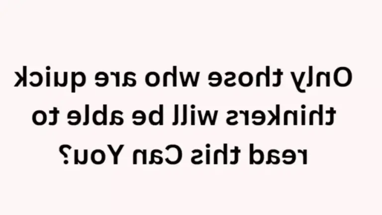 Brain Teaser Eye Test: Only 1% Eagle Eyed People Can Read This?