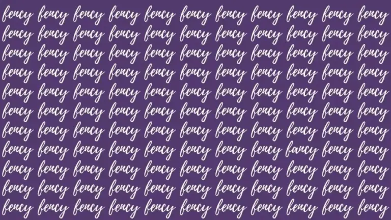 Brain Teaser: If You Have A Powerful Eyesight Find The Word Fancy In 19 Secs