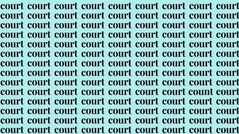 Brain Teaser: If You Have A Sharp Vision Find Count Among Court In 30 Secs