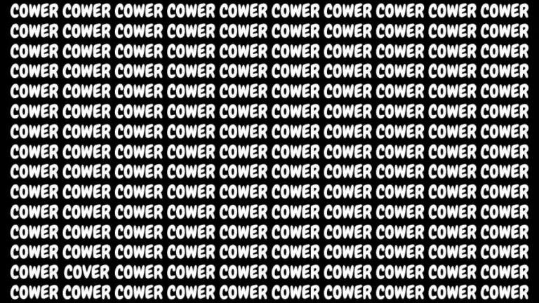 Brain Teaser: If You Have Eagle Eyes Find Cover From Cower In 15 Secs