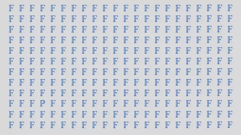 Brain Teaser: If You Have Sharp Eyes Find P Among F In 15 Secs