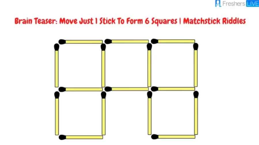 Brain Teaser: Matchstick Riddles