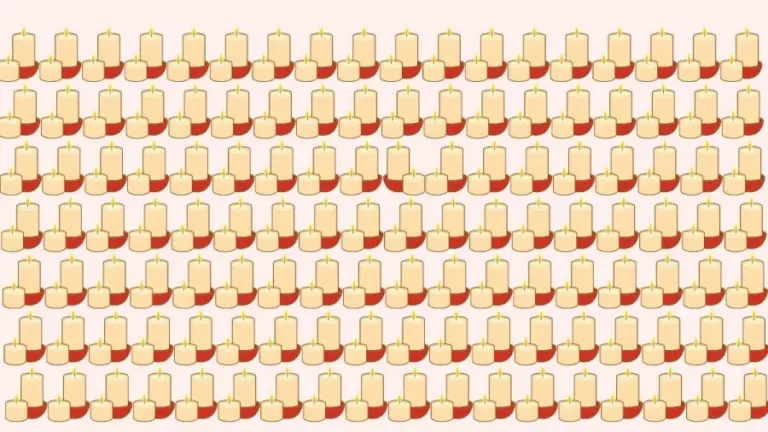 Brain Teaser To Prove How Good Your Eyes Are: Can You Circle The Odd Candle In This Image?