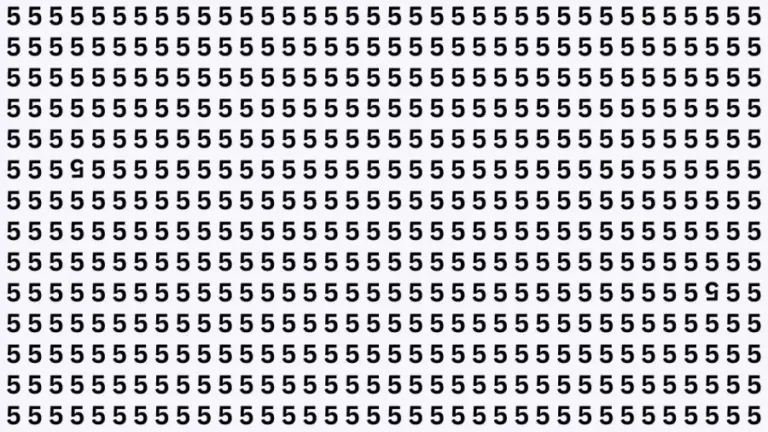 Brain Test: How Many Inverted 5 Can You Find Here?