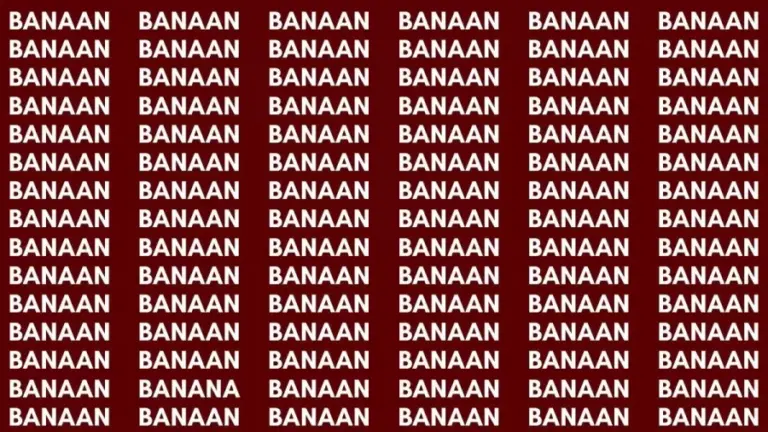 Brain Test: If You Have Eagle Eyes Find Banana In 12 Secs