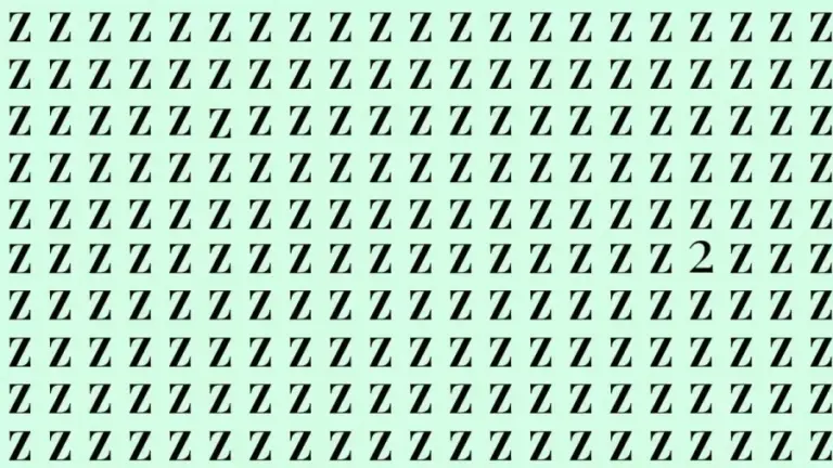 If You Have Hawk Eyes Find 2 Among Z In 15 Secs. Explanation And Solution To This Optical Illusion