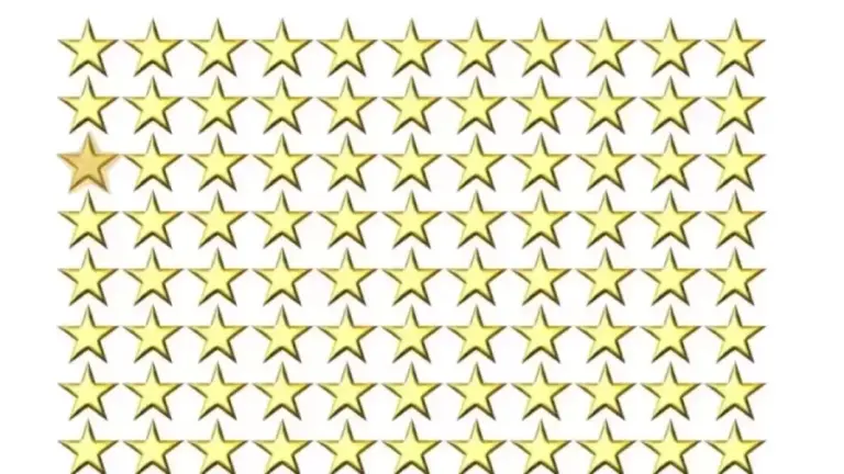 Optical Illusion: Can You Find the Different Star in 10 Seconds?