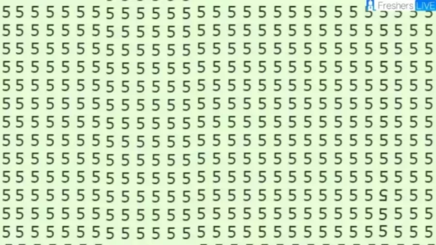 Optical Illusion Eye Test: Can You Find The Inverted 5 in 12 Seconds?