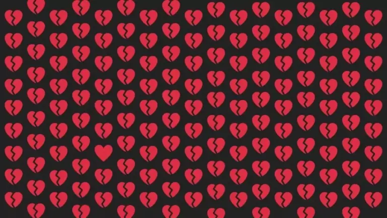 Optical Illusion Eye Test: Heart Among Heartbreaks! Locate The Heart In This Image In Less Than 8 Seconds