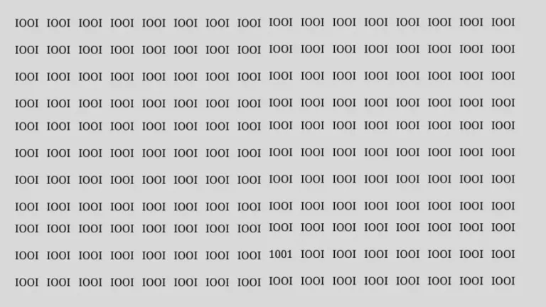 Optical Illusion Eye Test: If You Have Hawk Eyes Find the Number 1001 Among lOOl In 20 Secs