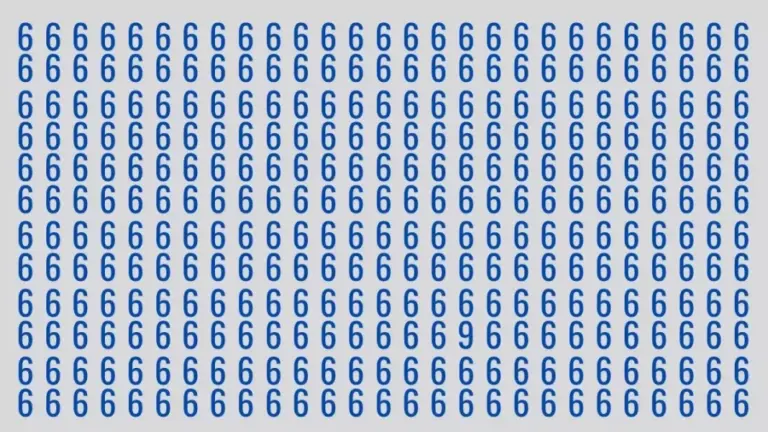 Optical Illusion Eye Test: You Have Hawkeyes If You Locate The 9 Among These 6s Within 22 Seconds