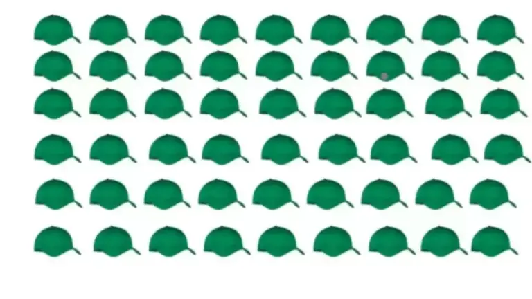 Optical Illusion Visual Test: Among these Caps Find the Odd One in 8 Seconds?