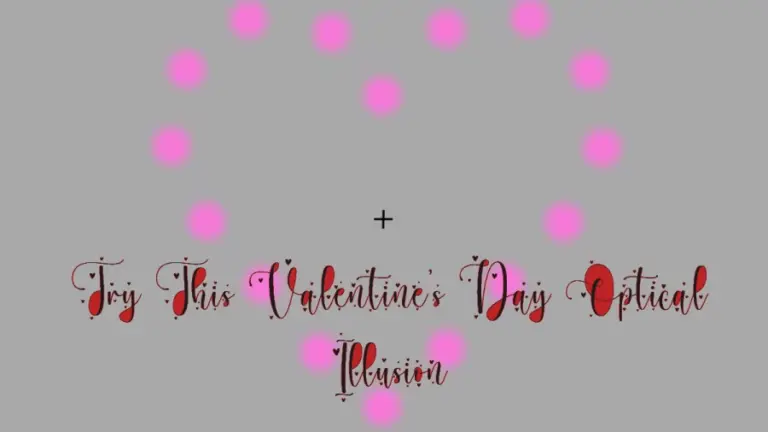 Try This Valentine’s Day Optical Illusion: If You Stare Long Enough The Pink Dots Should Disappear!