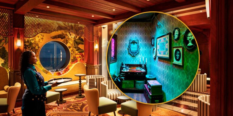 Disney Treasure's Best New Movie (And Attraction) Themed Lounges, Ranked: From Skipper Society To Haunted Mansion Parlor